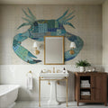Blue Oceans Mural Wallpaper - room preview 06