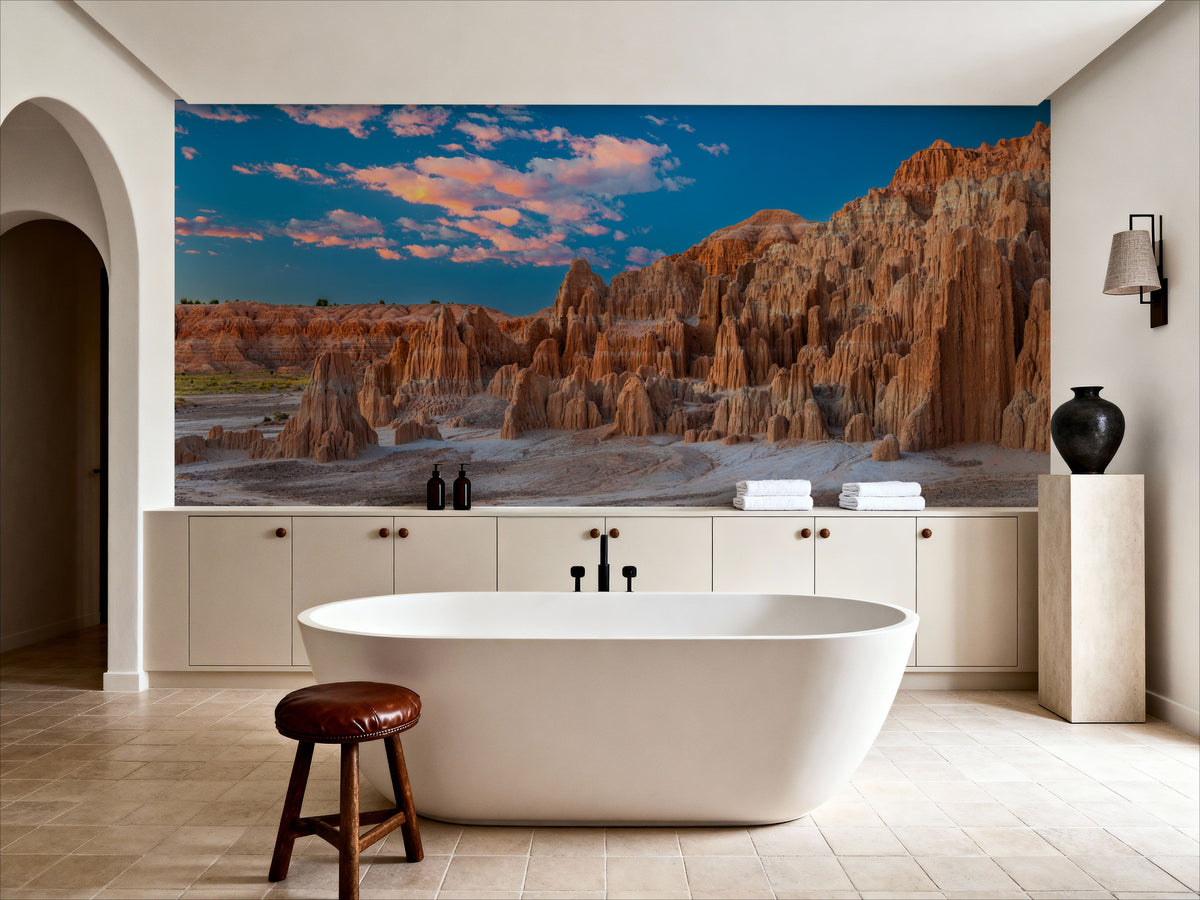Pink Cathedral Gorge Mural Wallpaper - room preview 06