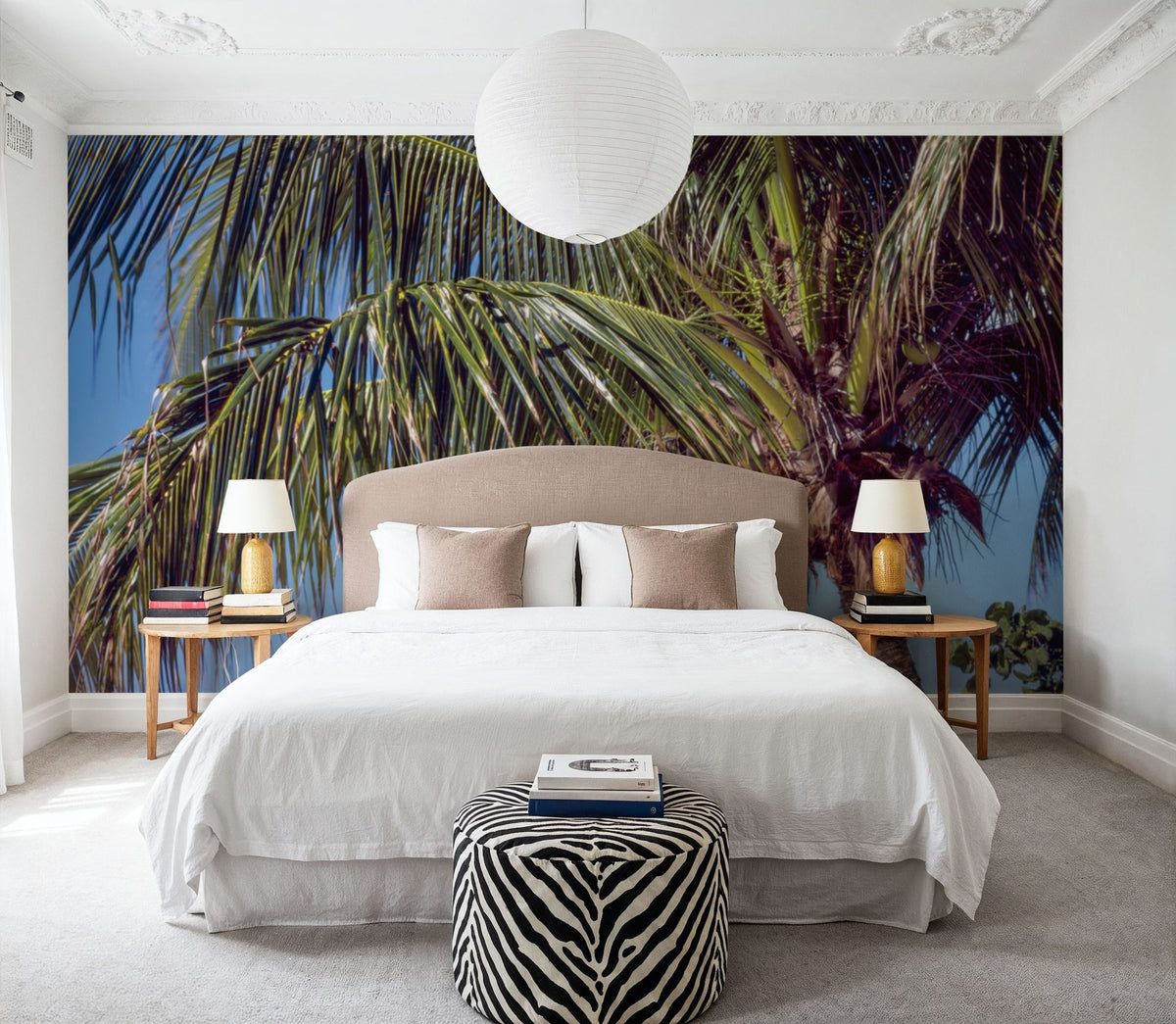Tropical Paradise Palm Mural Wallpaper - room preview 06