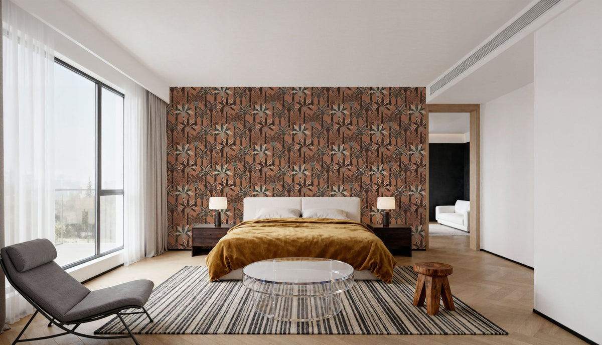 Palmera Luxe, Capuccino Mural Wallpaper - room preview 06