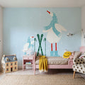 Ducks in the Snow IV Mural Wallpaper - room preview 06