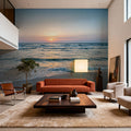 Sunset At the North Sea Coast Mural Wallpaper - room preview 06
