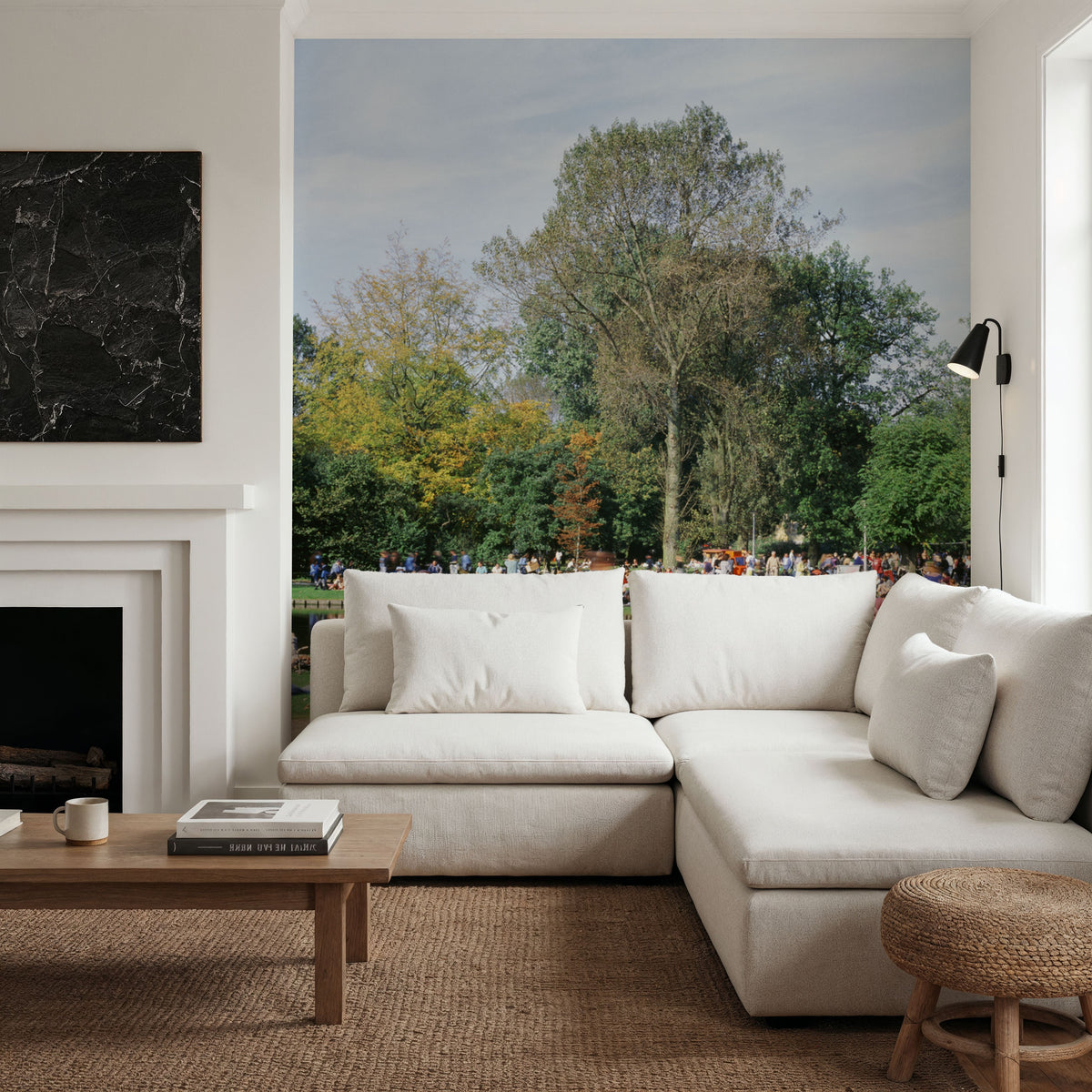 Summer Park Leisure Mural Wallpaper - room preview 06