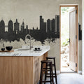 Oakland California Skyline Concrete Mural Wallpaper - room preview 06