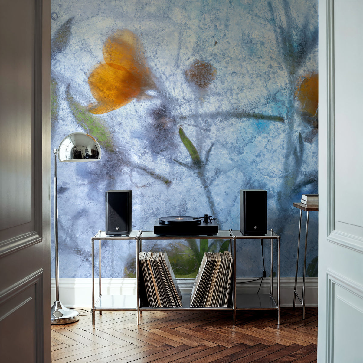 Frosted Blossom Mural Wallpaper - room preview 06