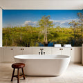 Dwarf Cypress Trees Mural Wallpaper - room preview 06