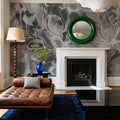 Seeing Through Leaves Dark Mural Wallpaper - room preview 06