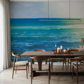 Serene Sea Mural Wallpaper - Blue Tone - room preview 06