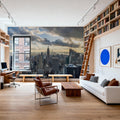 Cloudy Skyline Mural Wallpaper - room preview 06