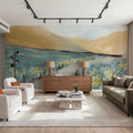 Flowers Along the Path Mural Wallpaper - room preview 06