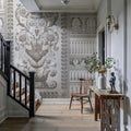 Flower Mountain, Ecru Mural Wallpaper - room preview 06
