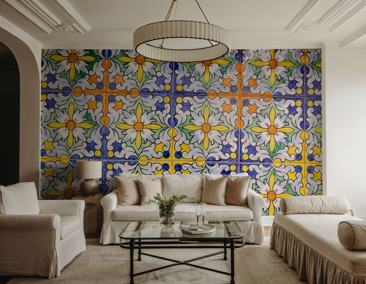 Seville Tiles Mural Wallpaper - room preview 06