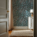Summer Paws Blue Mural Wallpaper - room preview 06