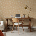 Sky Flowers Gold Mural Wallpaper - room preview 06