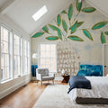 Joyful Leaves Mural Wallpaper - room preview 06
