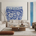Chinoiserie Vase IV Stripes Mural Wallpaper - room preview 06