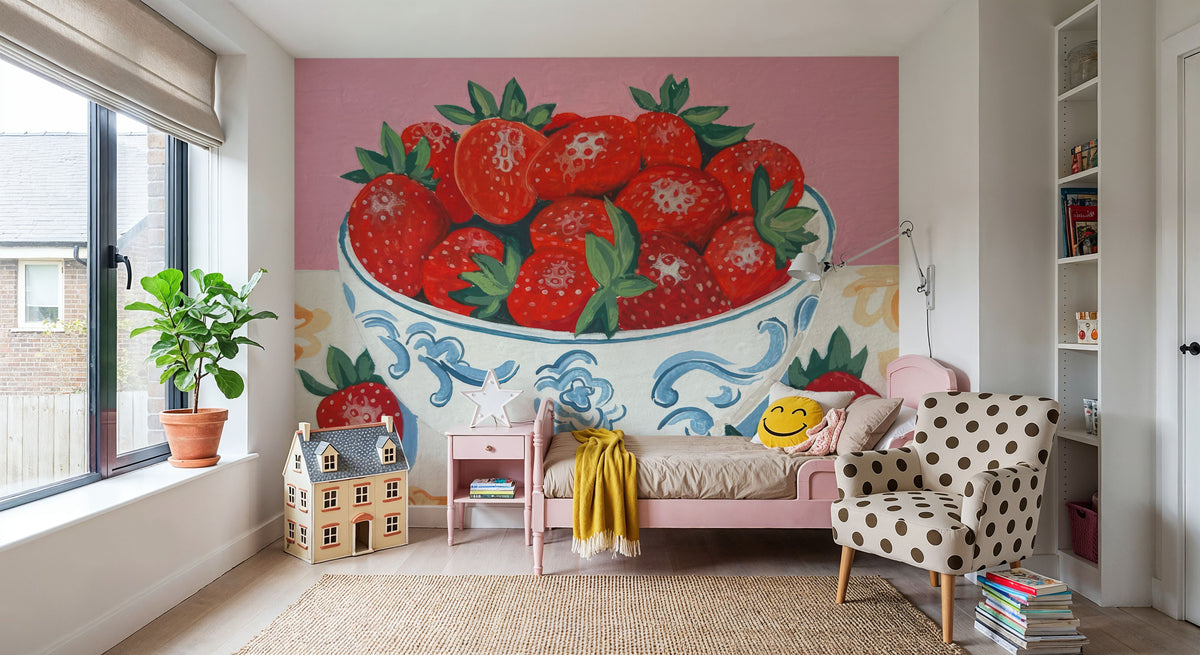 Bowl of Summer Fruit I Mural Wallpaper - room preview 06