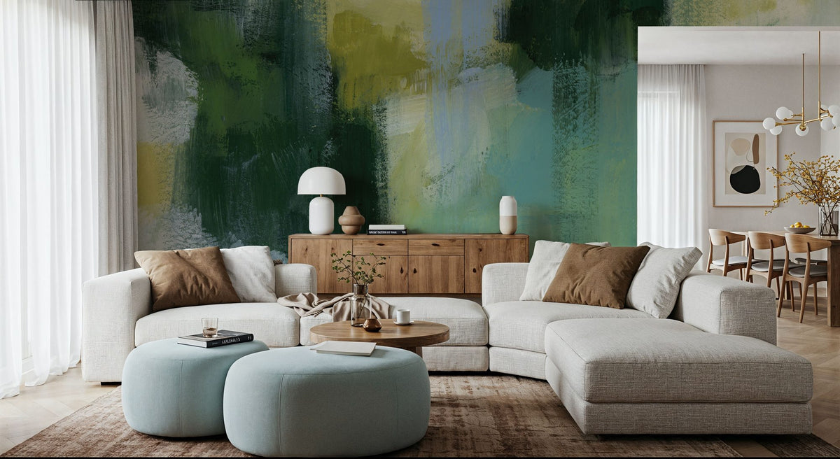 Mossy Vibration Mural Wallpaper - room preview 06