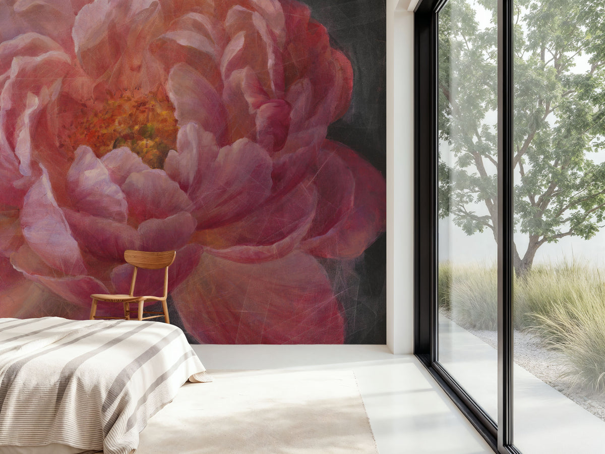 Vivid Floral Mural Wallpaper - room preview 06