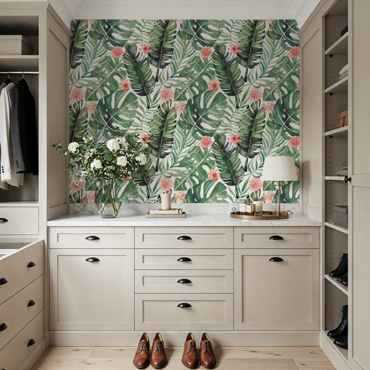 Paradise Foliage Mural Wallpaper - room preview 06