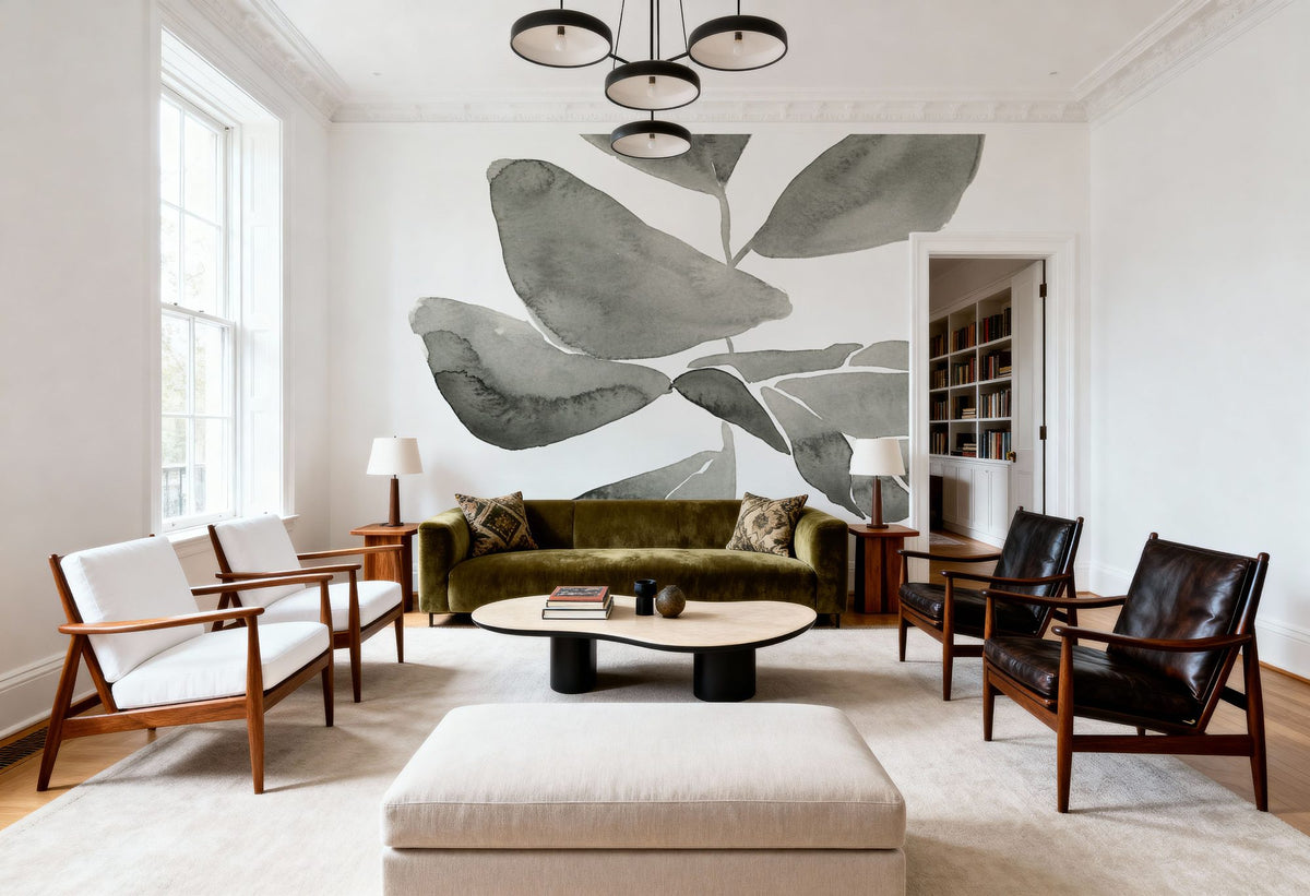 Fiddle Leaf I Mural Wallpaper - room preview 06
