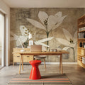 Pencil Floral III Mural Wallpaper - room preview 06