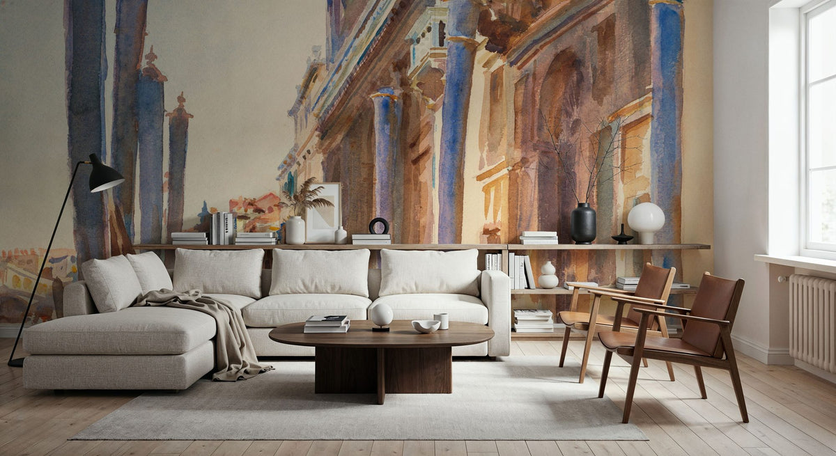 Dwellpaper Gondola Moorings on the Grand Canal Mural Wallpaper image 6