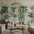 Textured Palm Paradise Mural Wallpaper - room preview 06