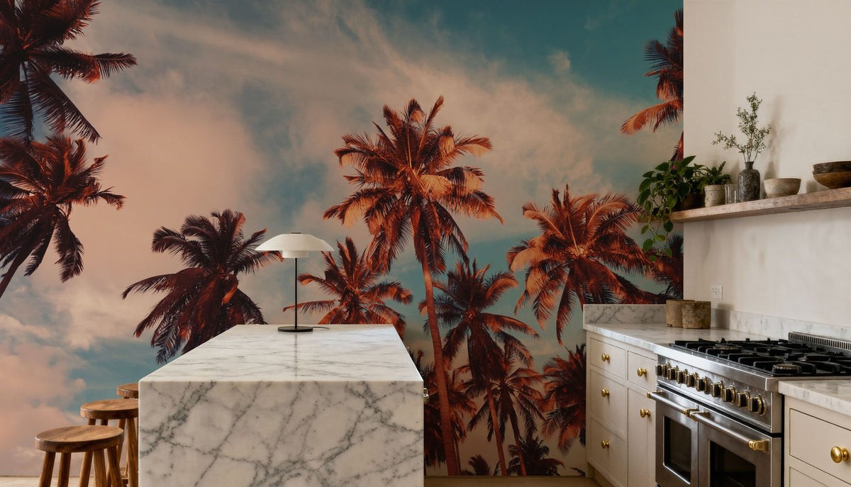Coachella Sunrise Mural Wallpaper - room preview 06