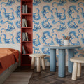 Blue Rainbows Mural Wallpaper - room preview 06