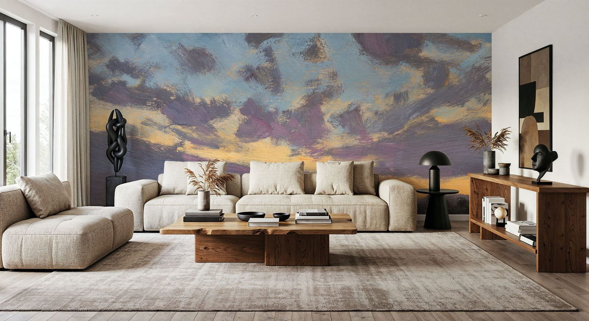 Sweeping Sunset Mural Wallpaper - room preview 06