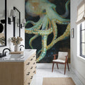 Ocean Octopus Mural Wallpaper - room preview 06