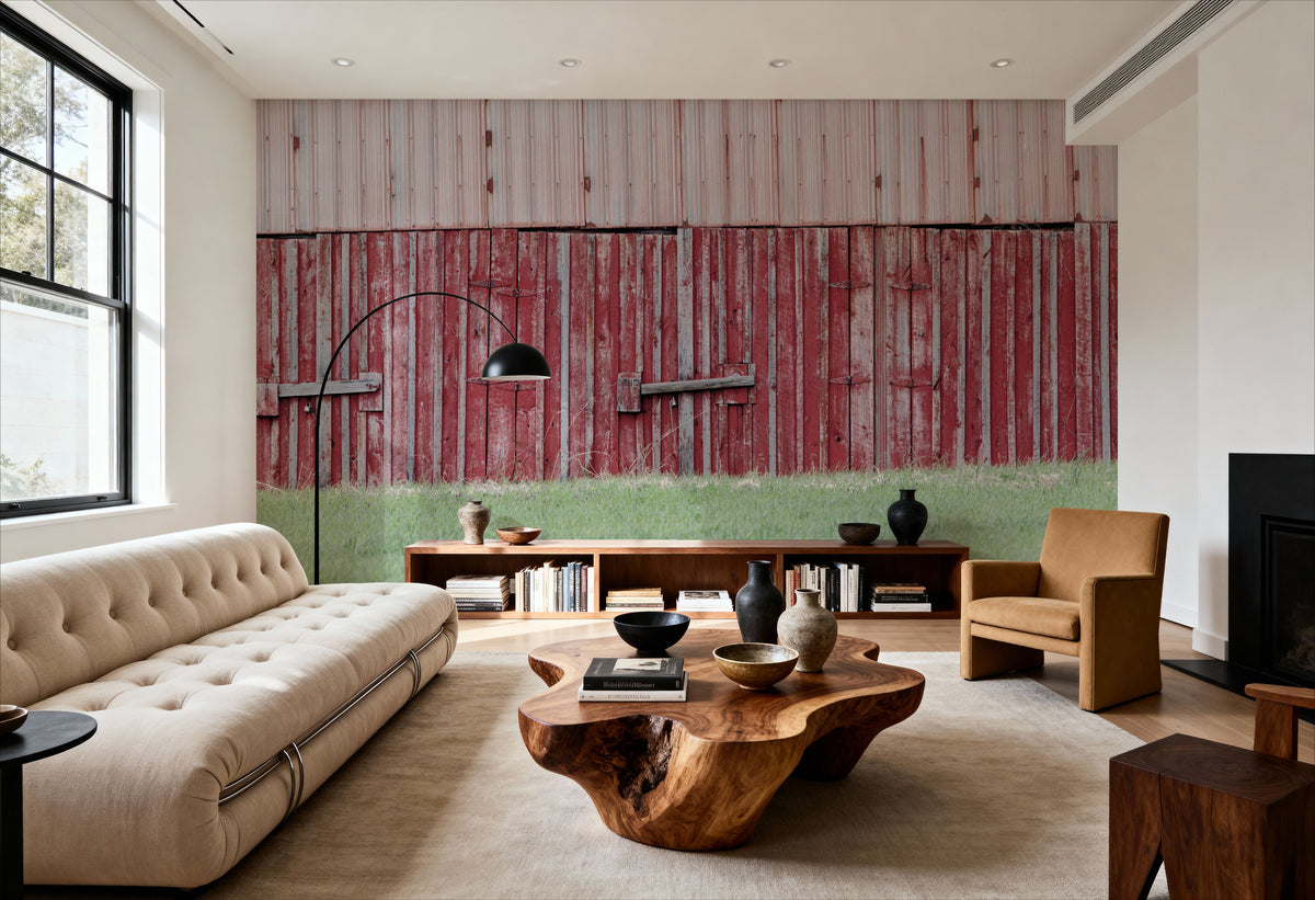 Barn Stripes Mural Wallpaper - room preview 06