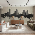 Umm Al Quwain Skyline Concrete Mural Wallpaper - room preview 06