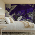 Frosty Leaves Mural Wallpaper - room preview 06