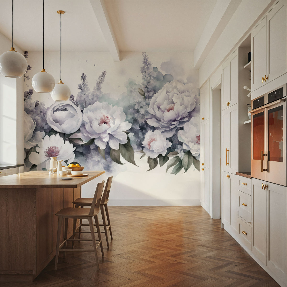 Peony Melody Romantic Mural Wallpaper - room preview 06