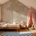 Painted Dreamy Clouds, Sepia Mural Wallpaper - room preview 06