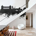 Rome Italy Skyline Black & White Mural Wallpaper - room preview 06