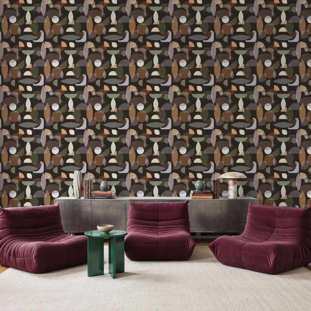 Homley Geometry Mural Wallpaper - room preview 06