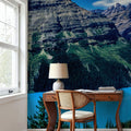 Mountain Turquoise Mural Wallpaper - room preview 06