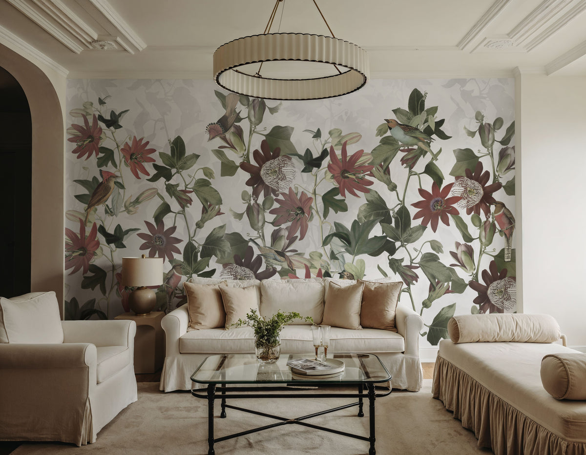 Seven Birds Mural Wallpaper - room preview 06