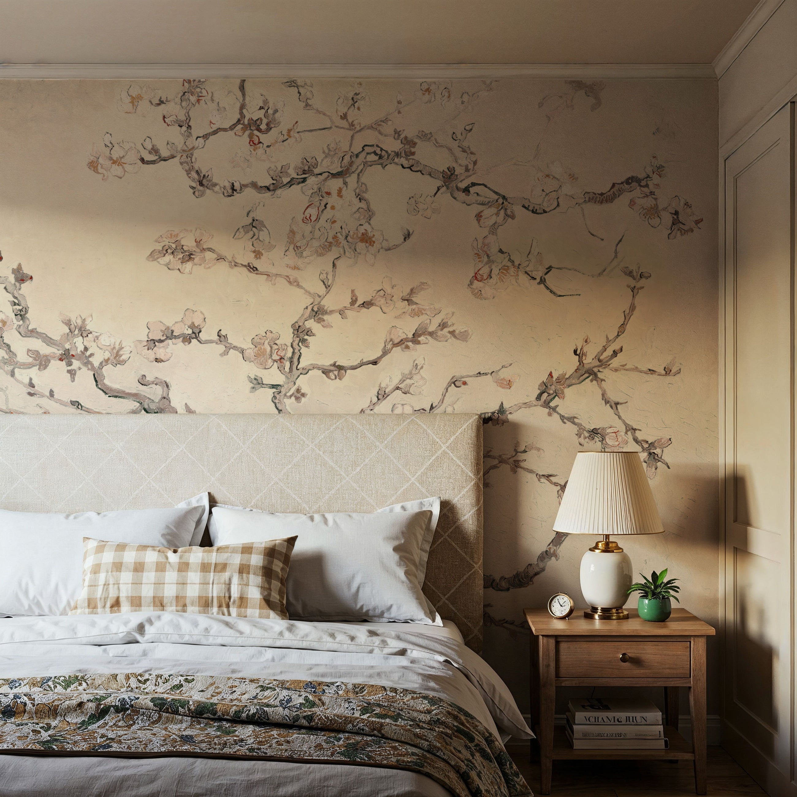 Almond Blossom, Cake Mural Wallpaper