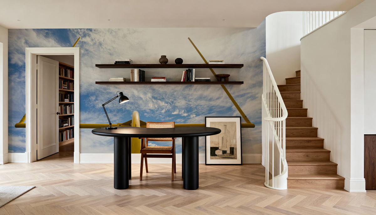 Field Goal Mural Wallpaper - room preview 06