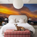 Chinook Clouds Over Grotto Mountain Mural Wallpaper - room preview 06