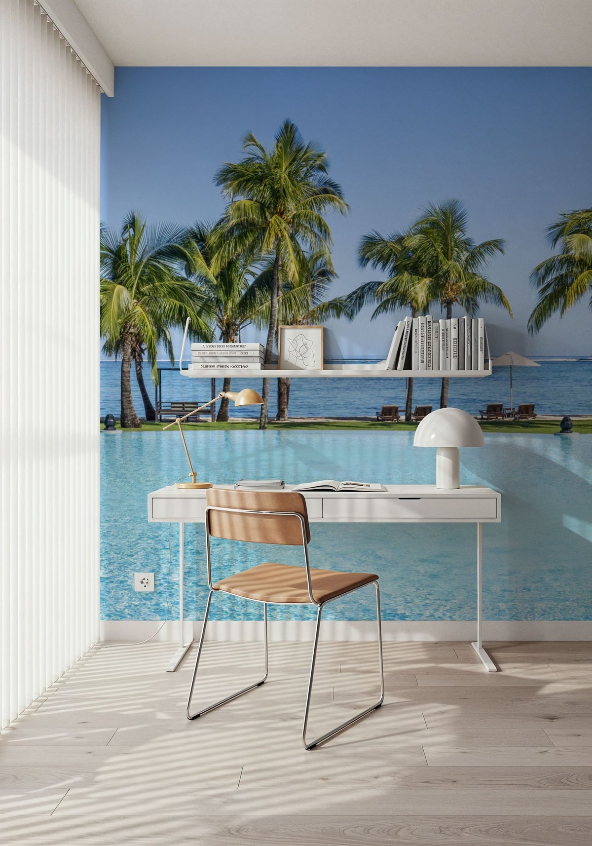 Infinity Beach Mural Wallpaper - room preview 06