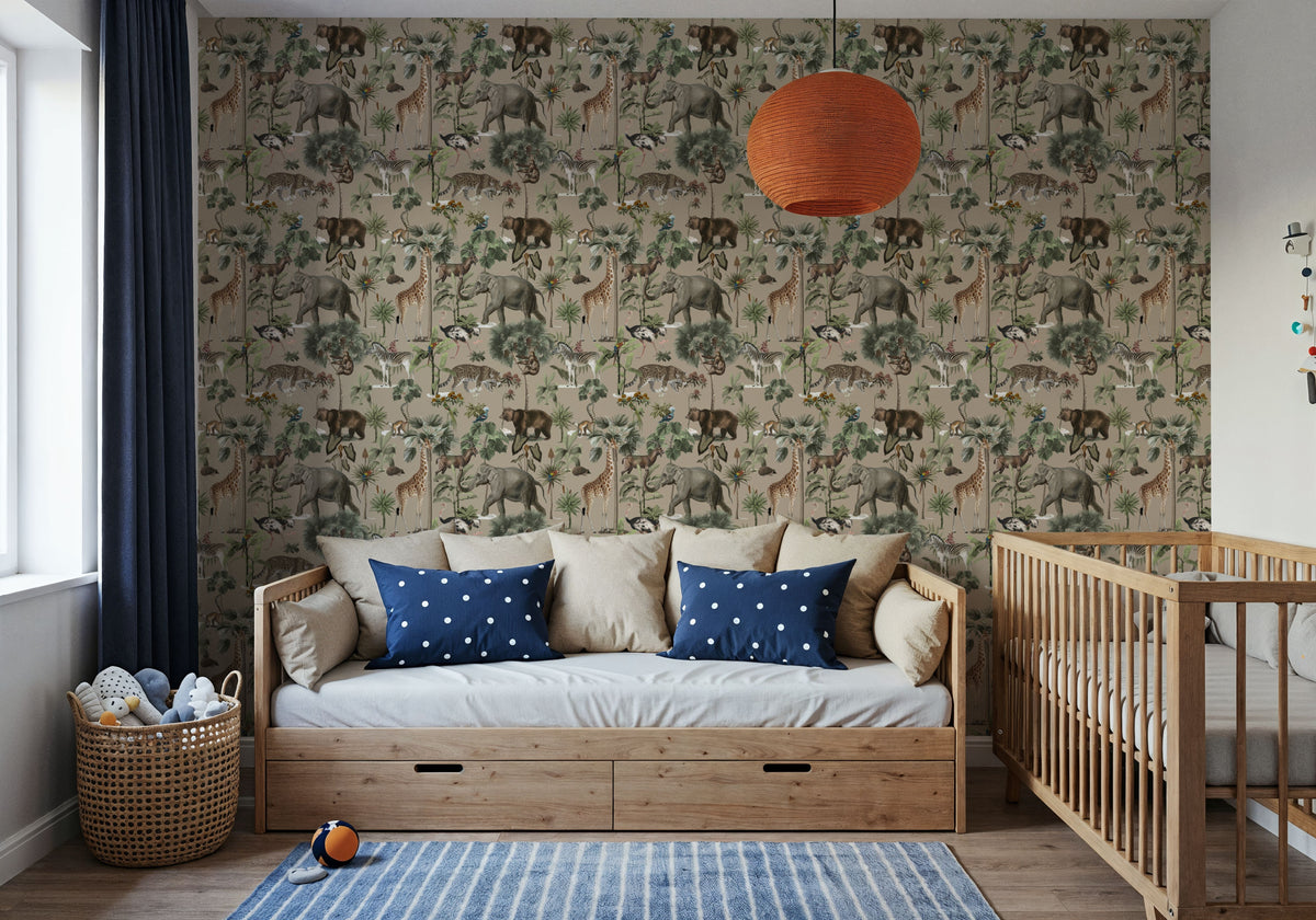 The Jungle Trail Mural Wallpaper - room preview 06