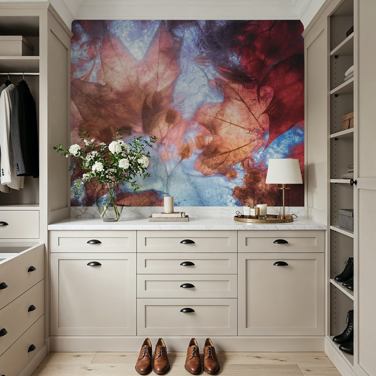 Frozen Autumn Mural Wallpaper - room preview 06