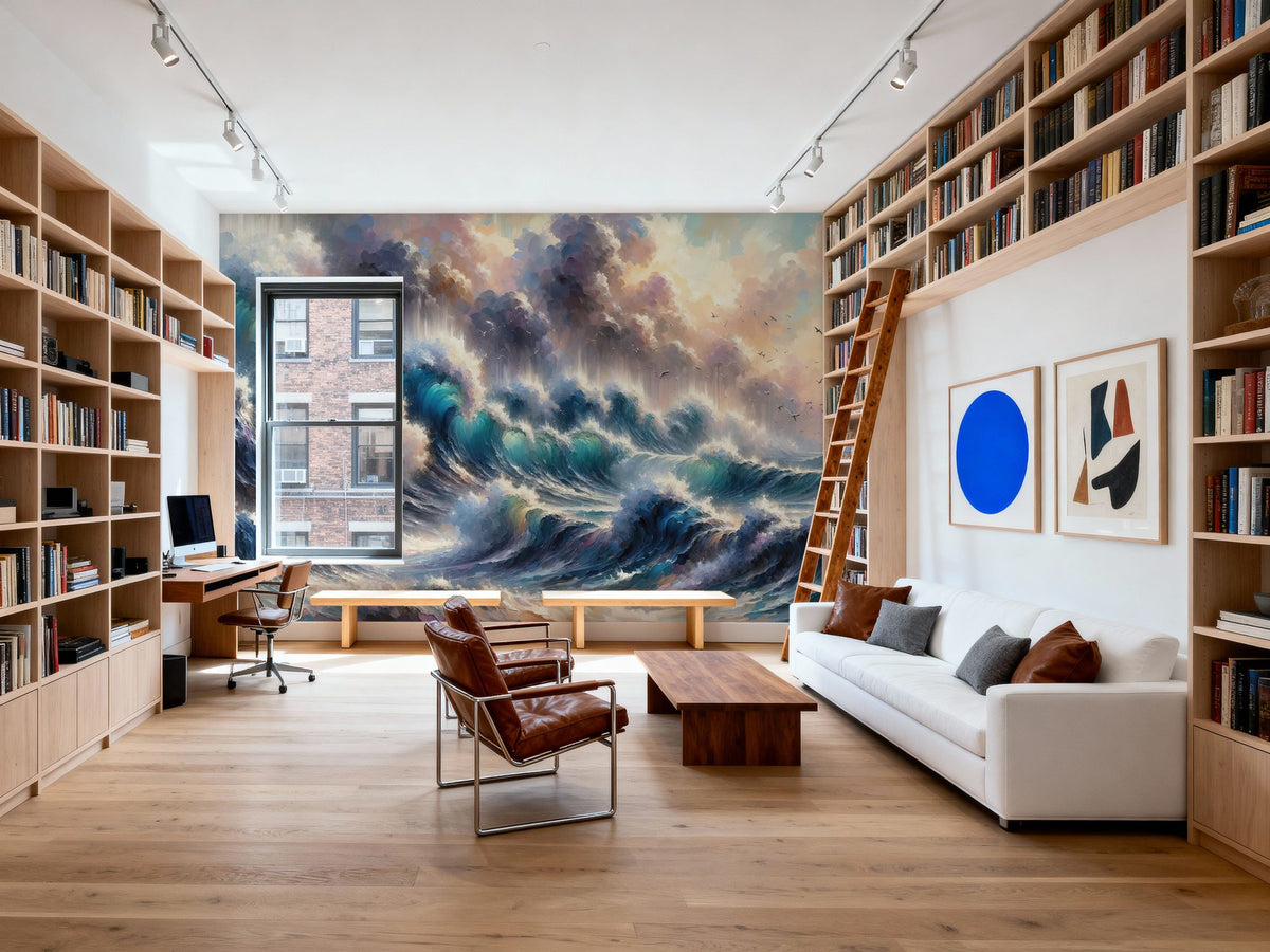 Ocean's Embrace Mural Wallpaper - room preview 06