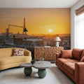 Sunset in Paris Mural Wallpaper - room preview 06