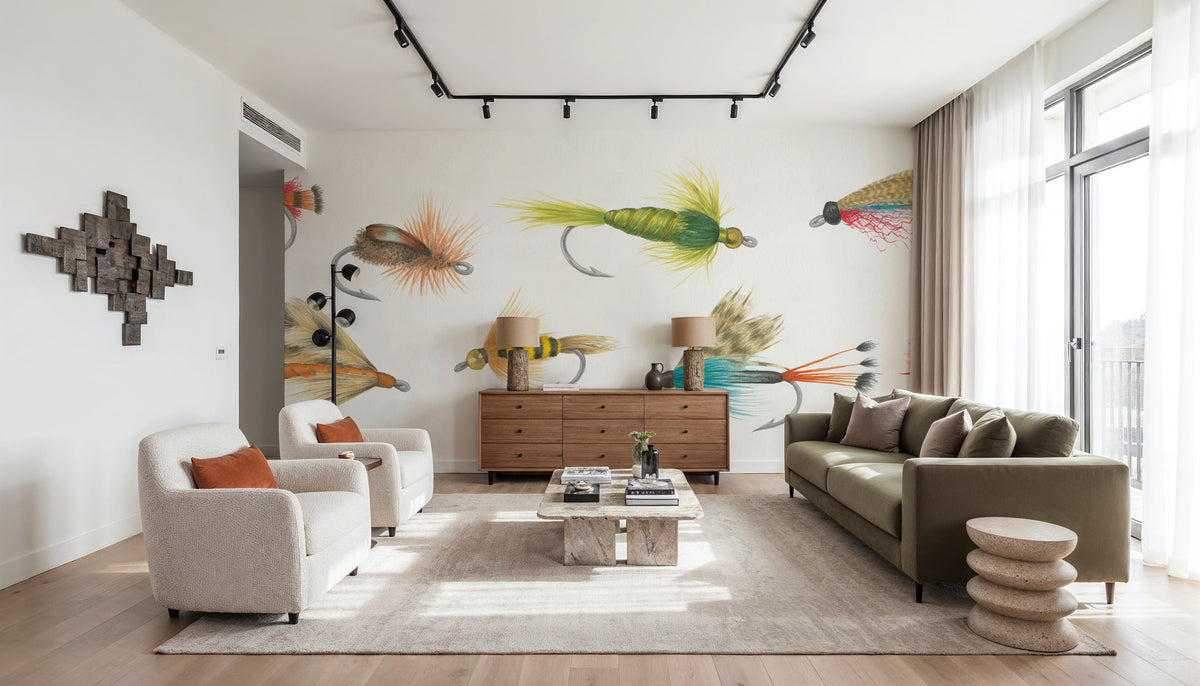 Gone Fishin XII Mural Wallpaper - room preview 06